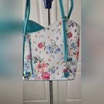 Borse In Pelle Purse Floral Leather Crossbody Purse Made In Italy Zip Tote White Photo 5