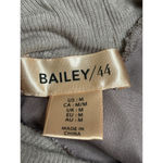 Bailey 44 Satin Sleeveless Top Sand Color Size Medium Mock Neck keyhole‎ back Photo 5
