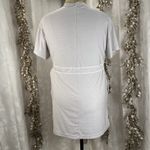 Athleta  Crosscurrent Cover Up Dress M Gray Lounge Travel Drawstring Waist‎ Tunic Photo 2