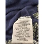 Johnny Was LA Navy Blue Floral Embroidered Sleeveless Maxi Tshirt Dress Size S Photo 7