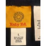 Ruby Rd . Women's French Terry Pant Navy NWT Size Large (5955) Photo 4