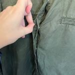 Etienne Marcel Military Green Button Down Shirt Dress Photo 5