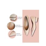 C.PARAVANO Women’s Low Block Heel White Pumps Size EU 37 US 6.5 New With Box Photo 2