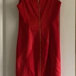Vince Camuto Red silky and matte flattering dress Photo 8
