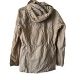 Columbia  Jacket Ramie Cotton Beige Full Zip drawstring Light Rain Jacket SZ M Photo 1