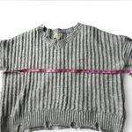 Vintage Havana cable knit grey and black star sleeve sweater Gray Size M Photo 4