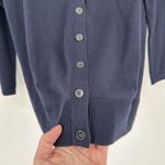 Talbots  Dark‎ Navy Blue Girlfriend/Boyfriend Cardigan Sweater Size Large Petite Photo 3