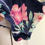 PINK - Victoria's Secret Victoria’s Secret PINK Navy Blue Floral Velvet Bikini Size M Photo 9