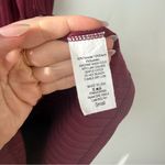 Pinkblush  Hello Mia Burgundy Ribbed Knit Long Sleeve Nursing Maternity Dress S Photo 7