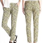 J.Crew green/brown leopard print cafe capri pants size 4 Photo 1