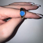 Gold Smiley Face Ring Size 7 Photo 0