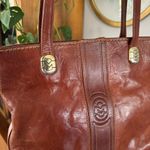 Vintage 90’s Mariano Orlandi Italian Tan Leather Tote Shoulder Bag Photo 12