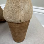 Alex Marie Alex Marie Gleneva Nubuck Chelsea Block Heel Booties Brown/Tan Zip Up Size 9 Photo 5