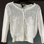 White House | Black Market  Sequin White Cardigan Photo 0