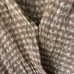 VICI Jumpsuit Womens Small Brown White Short Sleeve Waist Tie Soft Rayon Romper Photo 4