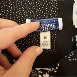 Vintage Floral Print Button Down LongSleeve Shirt Jacket Black Size Small Petite Photo 5