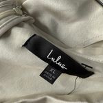 Lulus  Always Celebrating Ivory Satin Off The Shoulders Mini Dress Size XL Photo 4