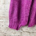 Line and Dot  Bennett Sweater in Plum Size Medium Turtleneck Long Sleeve Knit Photo 6