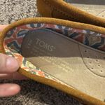 Toms embroidered tan suede slip on loafers Photo 5