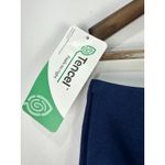 Lands' End One Shoulder Dress S Navy Tencel Minimalist Resort Chic Quiet Luxury Blue Photo 2