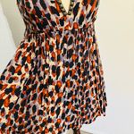 The Clothing Company The Clothing Co Women Halter Neck Geometric Print with Details Lined Blouse Sz S Photo 3