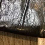 Vintage Black Clutch Purse with Metallic Gold Trim Photo 2