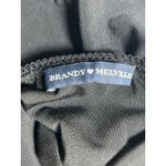 Brandy Melville  Women's Black Elastic Waist Sheer Mini A-LineSlip Skirt Size S/M Photo 2