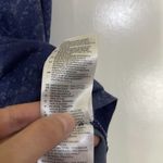 Adidas  Blue marble log print cropped twist front tank top size Large Photo 2