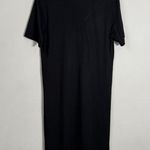 Michael Stars Sandra V-Neck T-Shirt Midi Dress Women's Small Black Casual Travel Photo 6