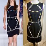 Nicole Miller NICOLE MILER Atelier Silk Pleated Front Hem Blend Sleeveless Sheath Dress Size 4 Photo 1