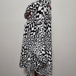 Fever black white geometric cowl neck poncho size l/xl Size L Photo 3