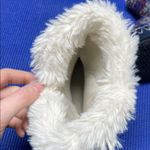 Blue and Red Cozy Slippers with Faux Fur Trim Size undefined Photo 3