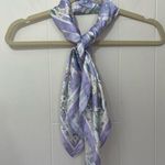 Rubi Purple Floral Satin Square Scarf ~ 100% Polyester~ Coquette Girl Photo 5