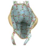 Laura Ashley Wicker Raffia Cherry Cottage Boho Tote Style Purse Beach Bag Photo 2