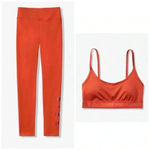 PINK - Victoria's Secret 🆕PINK Victoria’s Secret Leggings & Sport Bra Set Rust XS 🆕 Photo 2
