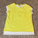 Adidas  Yellow Layered Look Athletic Training Top‎ Women's Medium Photo 0