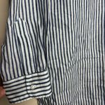 Frank & Eileen Mary Classic Linen Striped Button Up Shirtdress Photo 3