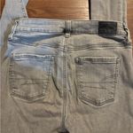 American Eagle Outfitters Gray Ripped Hi-Rise Jegging Skinny Jeans Photo 4