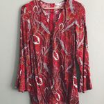 Cotton Candy LA Boho Mini Dress | Size XS Red Photo 5