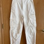 Babaton Group Cargo Cotton blend pants size 8 off white ripcord bottom Photo 1