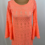 Red Dress Boutique Red Dress Boutique Neon Pink Lace lined Mini Shift Dress Photo 0