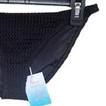 ANDIE NWT  Demi Moore X The Tropez Crochet Bottom Mid Rise Med Coverage M Black Photo 2