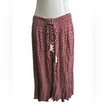 Tiare Hawaii Red and White Maxi Skirt OS Photo 2