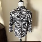 Sport Haley Womens Long Sleeve Golf Top Shirt Athletic Camo Stretch Large Black Photo 4