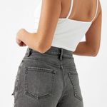 PacSun Gray High Waisted Denim Boy Shorts Photo 3