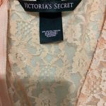 Victoria's Secret Victoria’s Secret Floral Sheer Lace Stretchy Long Sleeve‎ Wrap Top Pink 4 Photo 1