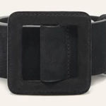 Ba&sh NWT Betty Suede Square Buckle Belt in Black Size 85 (29in) Photo 0