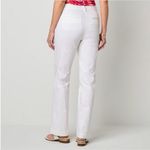 Liz Claiborne  Emma Womens Classic White Fit Flare Trouser 8 Petite 8P Photo 1