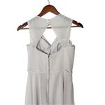 Mori Lee  by Madeline Gardner Gray Chiffon Dress US 8 Bridesmaid Cocktail Photo 4