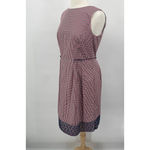 Brooks Brothers Shift Dress Pleated Waist Cotton Eyelet Hem Red Gingham Womens 8 Photo 6